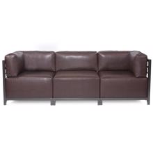 Axis 3pc Sectional Avanti Pecan Titanium Frame