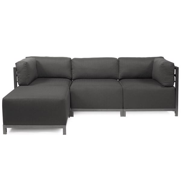 Vinyl Wall Covering Accent Furniture Accent Furniture Axis 4pc Sectional Sterling Charcoal Titanium Fram