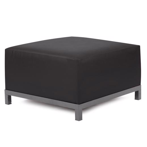 Outdoor Outdoor Axis Ottoman Atlantis Black Titanium Frame