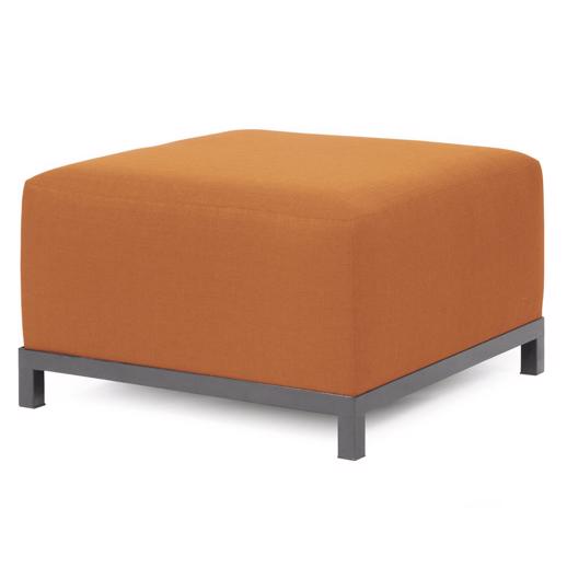 Outdoor Outdoor Axis Ottoman Seascape Canyon Titanium Frame
