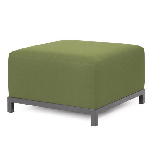  Outdoor Outdoor Axis Ottoman Seascape Moss Titanium Frame