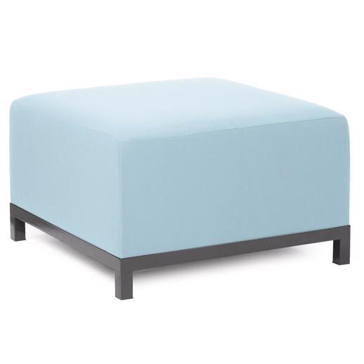 Outdoor Outdoor Axis Ottoman Seascape Breeze Titanium Frame