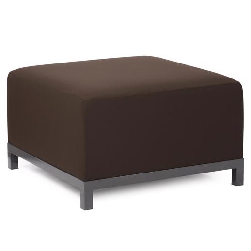 Outdoor Outdoor Axis Ottoman Seascape Chocolate Titanium Frame