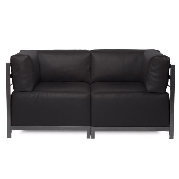 Vinyl Wall Covering Outdoor Outdoor Axis Corner Chair Atlantis Black Titanium Frame