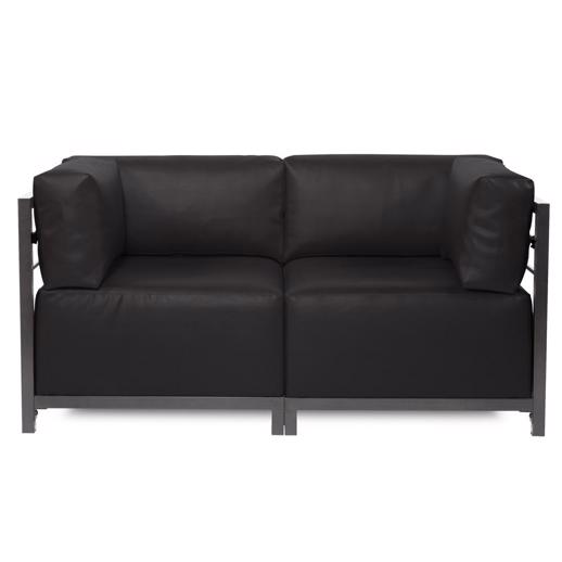 Outdoor Outdoor Axis Corner Chair Atlantis Black Titanium Frame