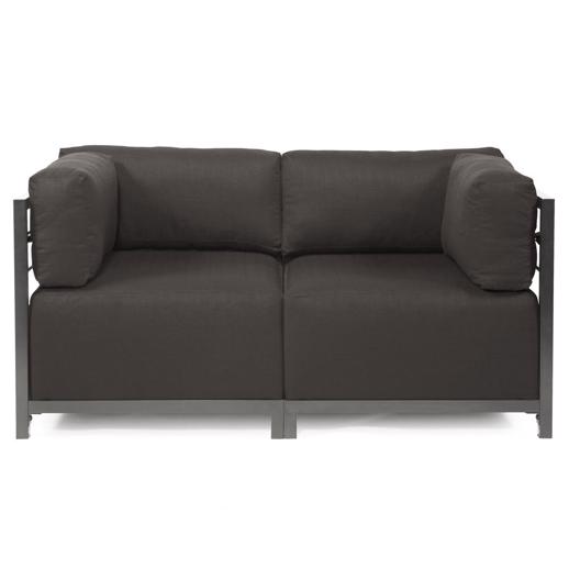 Outdoor Outdoor Axis Corner Chair Seascape Charcoal Titanium Frame