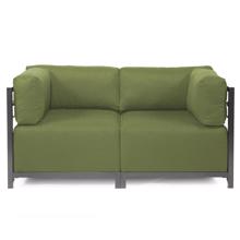 Axis 2pc Sectional Seascape Moss Titanium Frame