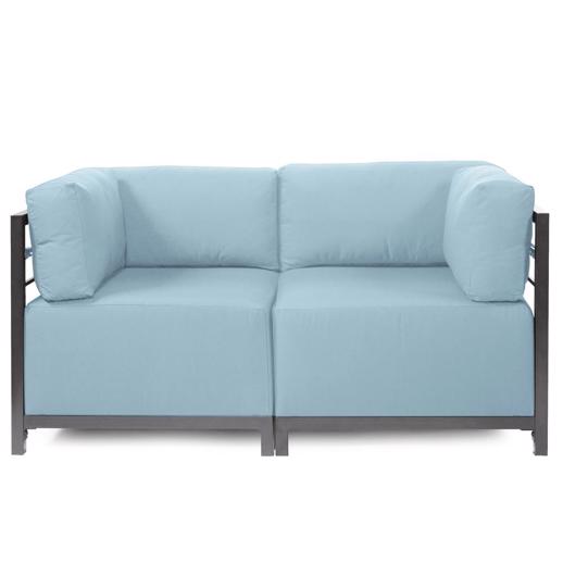 Outdoor Outdoor Axis 2pc Sectional Seascape Breeze Titanium Frame