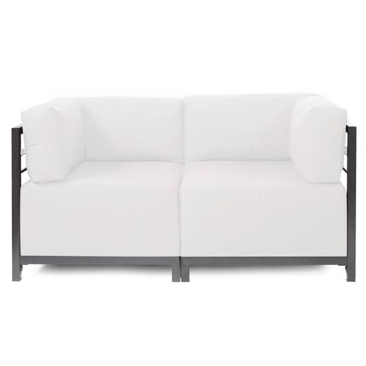 Outdoor Outdoor Axis 2pc Sectional Seascape Natural Titanium Frame
