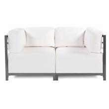 Axis 2pc Sectional Atlantis White Titanium Frame