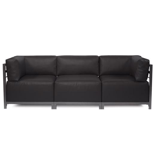 Outdoor Outdoor Axis 3pc Sectional Atlantis Black Titanium Frame