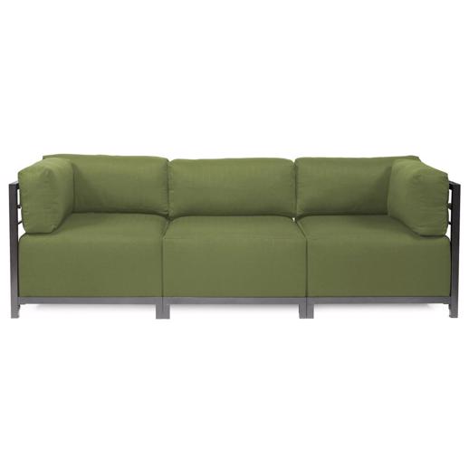 Outdoor Outdoor Axis 3pc Sectional Seascape Moss Titanium Frame