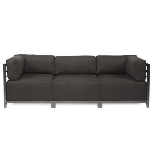 Outdoor Outdoor Axis 3pc Sectional Seascape Charcoal Titanium Fram