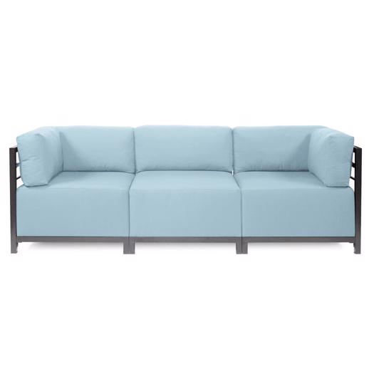 Outdoor Outdoor Axis 3pc Sectional Seascape Breeze Titanium Frame
