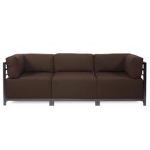 Axis 3pc Sectional Seascape Chocolate Titanium Fra