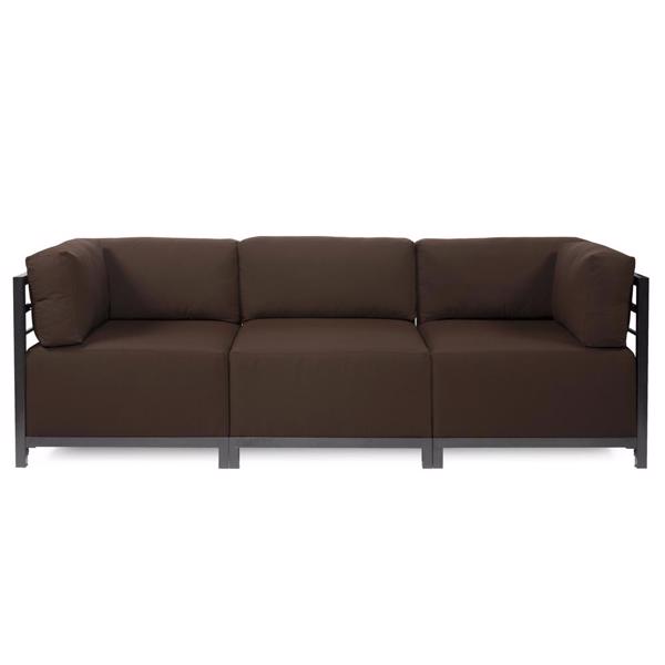 Vinyl Wall Covering Outdoor Outdoor Axis 3pc Sectional Seascape Chocolate Titanium Fra