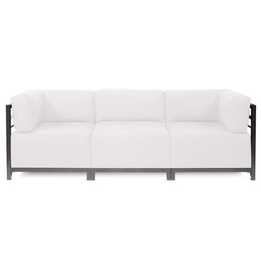 Outdoor Outdoor Axis 3pc Sectional Seascape Natural Titanium Frame