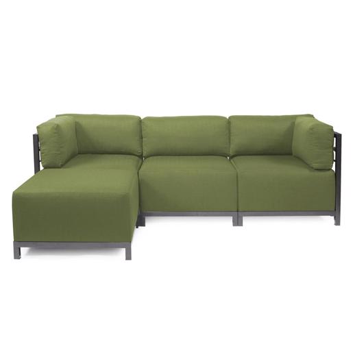 Outdoor Outdoor Axis 4pc Sectional Seascape Moss Titanium Frame