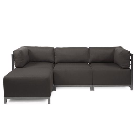 Outdoor Outdoor Axis 4pc Sectional Seascape Charcoal Titanium Fram