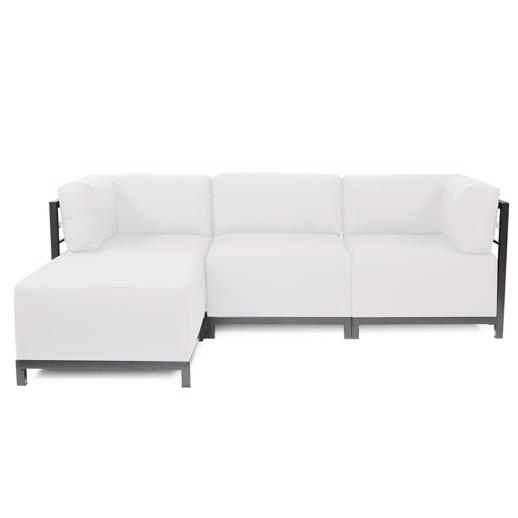 Outdoor Outdoor Axis 4pc Sectional Seascape Natural Titanium Frame