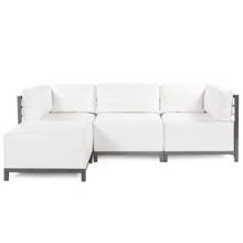 Axis 4pc Sectional Atlantis White Titanium Frame