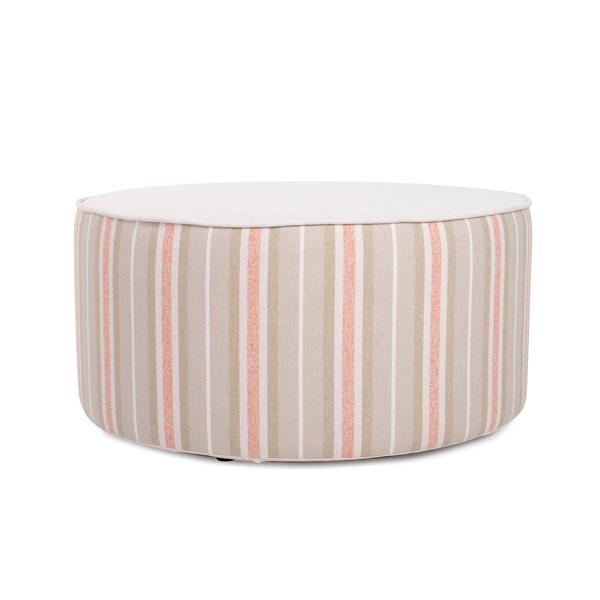Vinyl Wall Covering Outdoor Outdoor Indoor/Outdoor Universal Round Ottoman Dune Terra