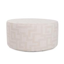 Indoor/Outdoor Universal Round Ottoman Syros Natural