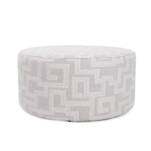 Vinyl Wall Covering Outdoor Outdoor Indoor/Outdoor Universal Round Ottoman Syros Fog