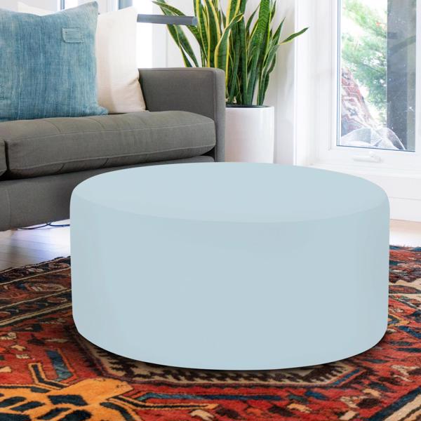 Vinyl Wall Covering Outdoor Outdoor Universal Round Ottoman Seascape Breeze