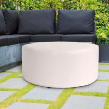 Universal Round Ottoman Atlantis White