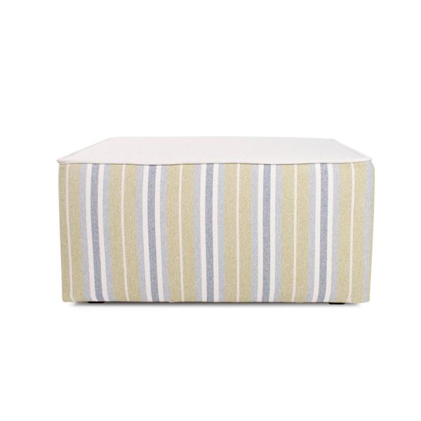 Vinyl Wall Covering Outdoor Outdoor Indoor/Outdoor Universal Square Ottoman Dune Moss