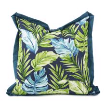 20 x 20 Outdoor Pillow Cardoon Indigo - Poly Inser