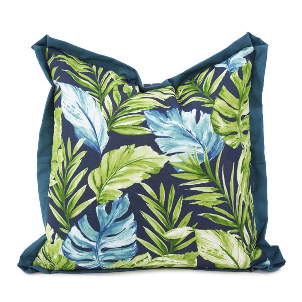 Vinyl Wall Covering Outdoor Outdoor 24 x 24 Outdoor Pillow Cardoon Indigo - Poly Inser