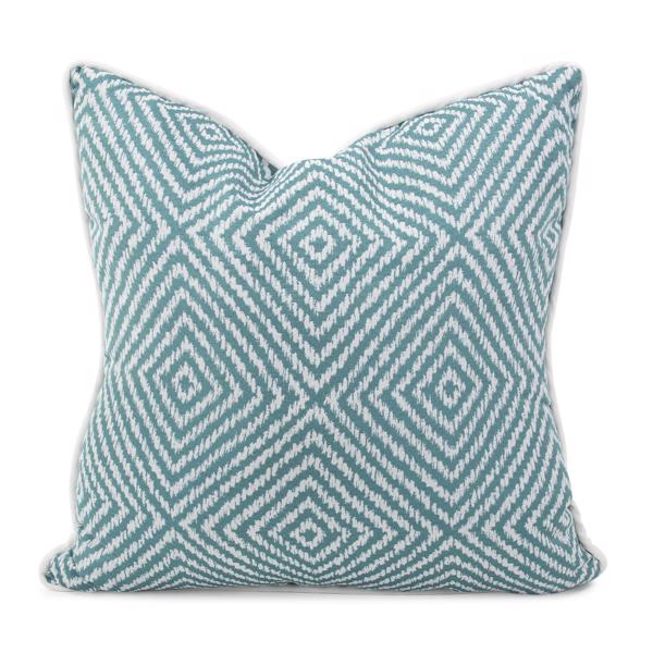 Vinyl Wall Covering Outdoor Outdoor 24 x 24 Outdoor Pillow Helm Teal- Poly Insert