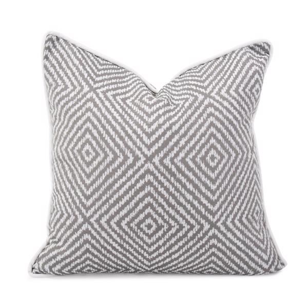 Vinyl Wall Covering Outdoor Outdoor 24 x 24 Outdoor Pillow Helm Pewter- Poly Insert