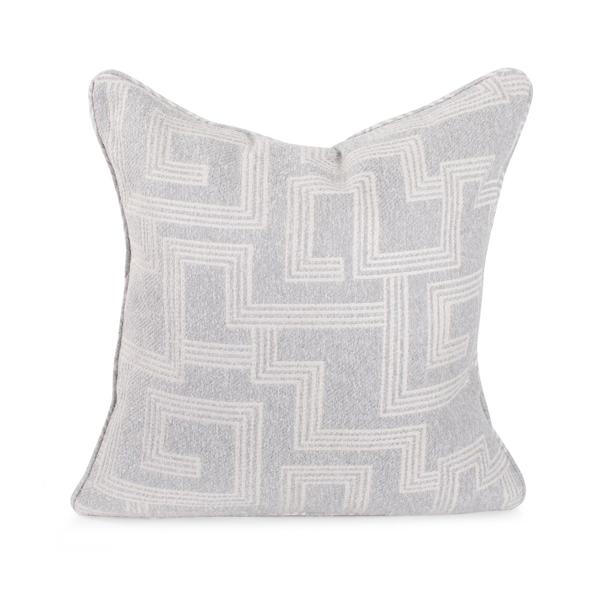 Vinyl Wall Covering Outdoor Outdoor Indoor/Outdoor Pillow 24 x 24 Syros Fog