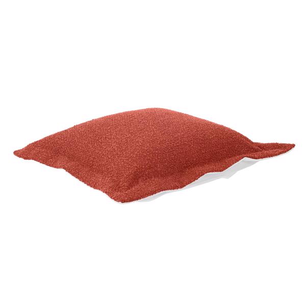 Vinyl Wall Covering Outdoor Outdoor Patio Scroll Puff Ottoman Cover & Cushion, Alicant