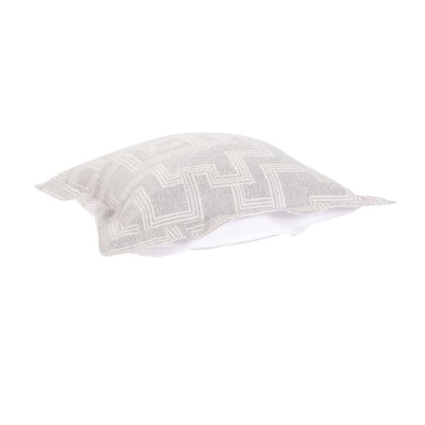 Vinyl Wall Covering Outdoor Outdoor Indoor/Outdoor Puff Ottoman Cover & Cushion Syros Fog