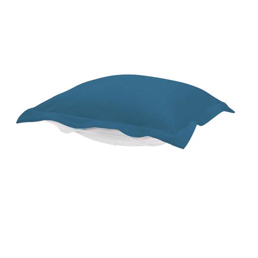 Outdoor Outdoor Puff Chair Ottoman Seascape Turquoise Cushion and
