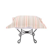 Indoor/Outdoor Puff Scroll Ottoman Dune Terra