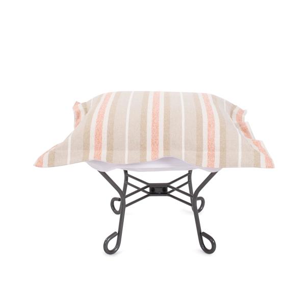 Vinyl Wall Covering Outdoor Outdoor Indoor/Outdoor Puff Scroll Ottoman Dune Terra