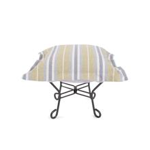 Indoor/Outdoor Puff Scroll Ottoman Dune Moss