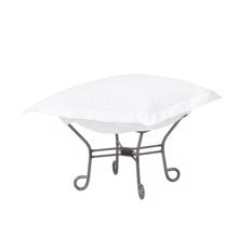 Scroll Puff Ottoman Seascape Natural Titanium Fram