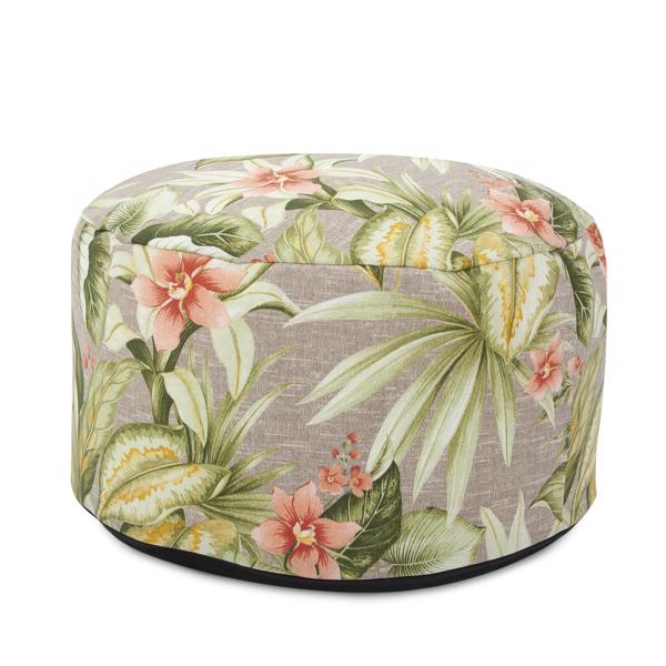 Vinyl Wall Covering Outdoor Outdoor Outdoor Round Foot Pouf Bora Canyon