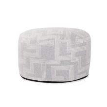 Short Indoor/Outdoor Pouf Syros Fog