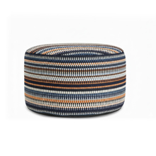 Captiva Navy Indoor Outdoor Short Pouf
