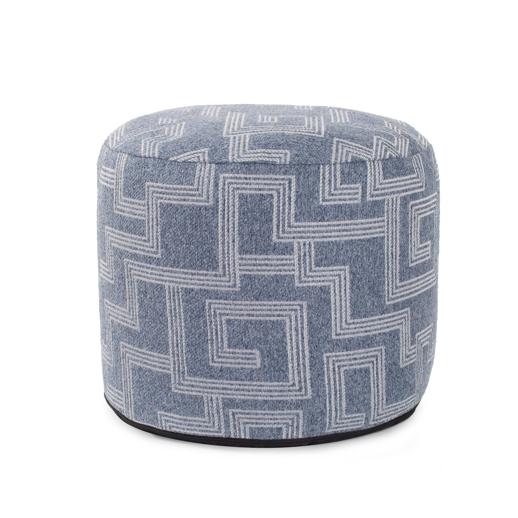  Outdoor Outdoor Indoor/Outdoor Pouf Tall Syros Denim