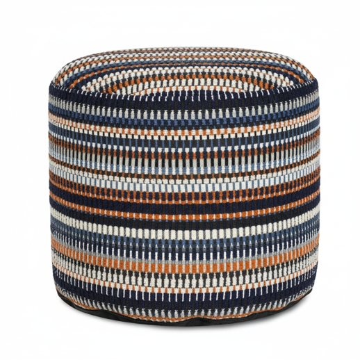  Outdoor Outdoor Captiva Navy Indoor Outdoor Tall Pouf