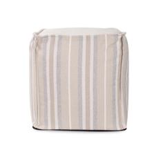 Tall Square Indoor/Outdoor Pouf Dune Sand