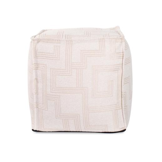  Outdoor Outdoor Tall Square Indoor/Outdoor Pouf Syros Natural